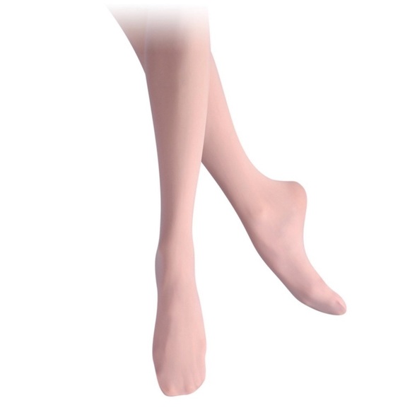 2 Pair Leo’s Dancewear Ballet Pink Nylon Tights Size A Small New in Package NWT - Picture 1 of 6
